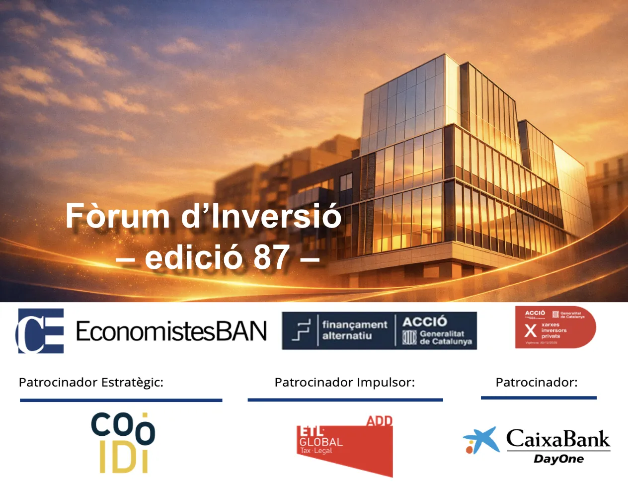 Fòrum d'Inversió EconomistesBAN - Ed. 87 Logo