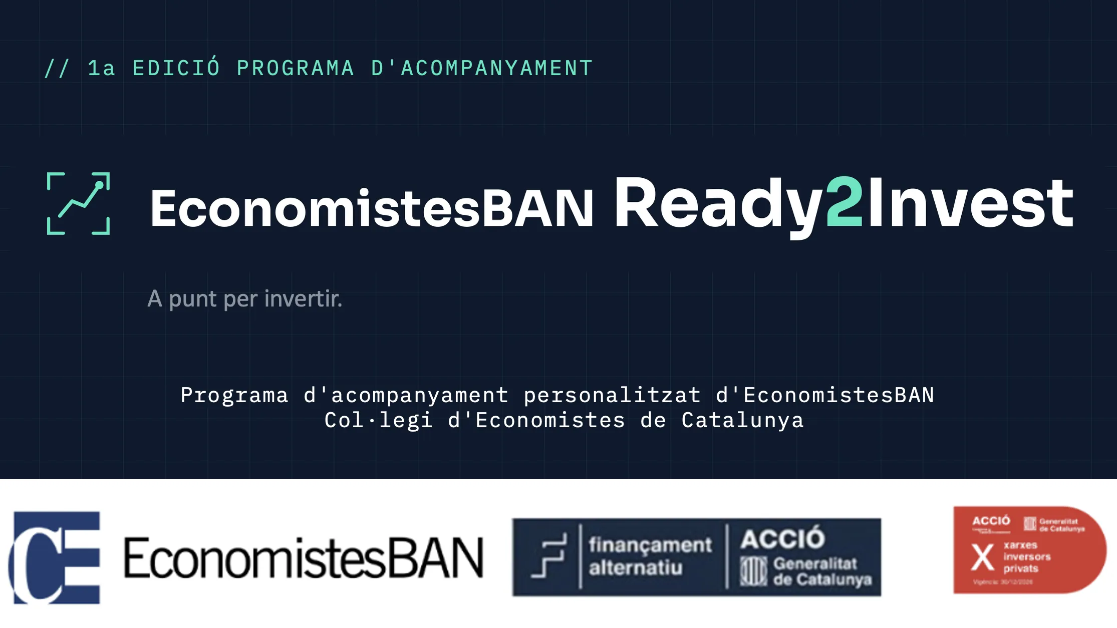 1a Edició EconomistesBAN Ready2Invest - Programa d'acompanyament personalitzat Logo