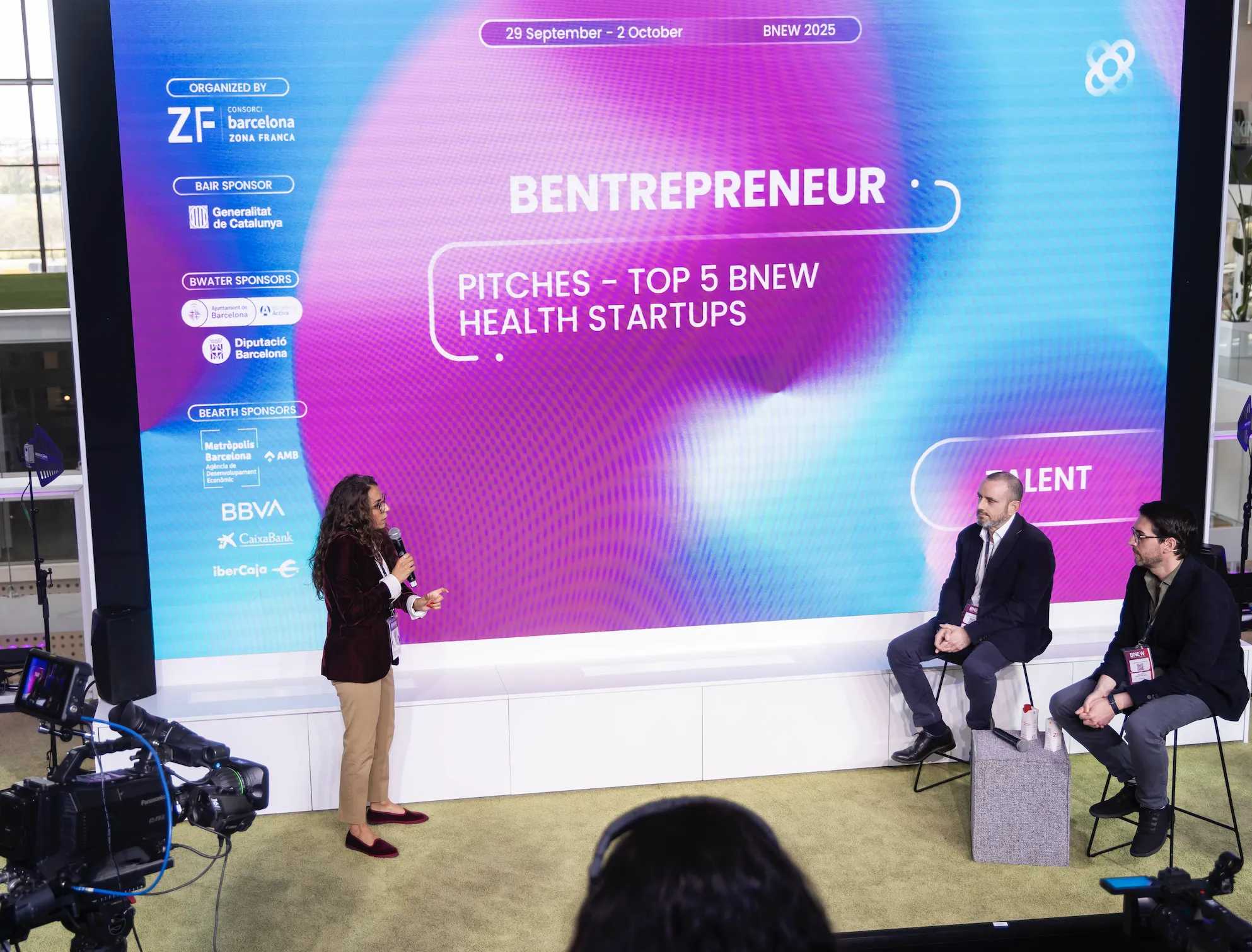 EconomistesBAN com a moderador de les startups del sector Salut al BNEW 2025.